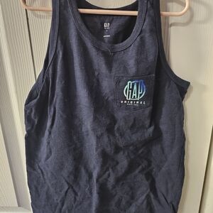 Girls Large Gap Kids Tank Top, Navy Blue